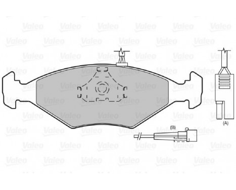 Brake Pad Set, disc brake 598423 Valeo