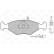 Brake Pad Set, disc brake 598423 Valeo