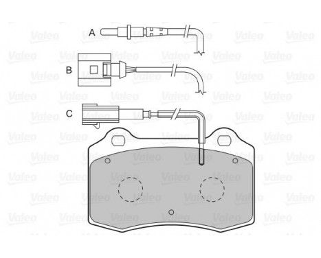 Brake Pad Set, disc brake 598466 Valeo