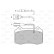 Brake Pad Set, disc brake 598466 Valeo