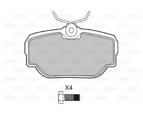 Brake Pad Set, disc brake 598499 Valeo