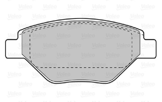 Brake Pad Set, disc brake 598557 Valeo