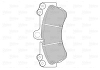 Brake Pad Set, disc brake 598655 Valeo