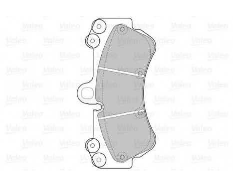 Brake Pad Set, disc brake 598655 Valeo