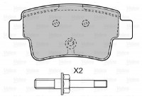 Brake Pad Set, disc brake 598722 Valeo