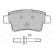 Brake Pad Set, disc brake 598722 Valeo