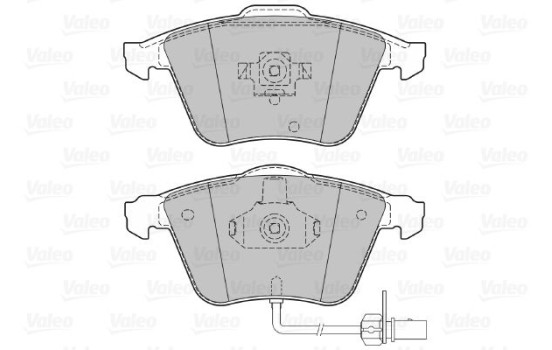 Brake Pad Set, disc brake 598750 Valeo