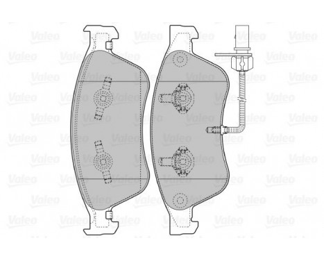 Brake Pad Set, disc brake 598845 Valeo