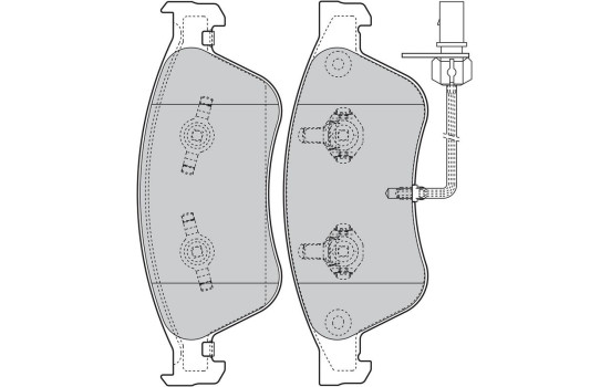 Brake Pad Set, disc brake 598845 Valeo, Image 2