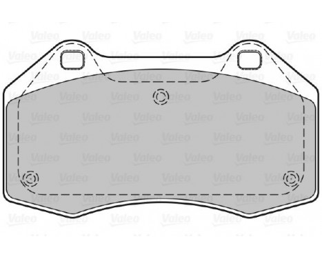 Brake Pad Set, disc brake 598861 Valeo