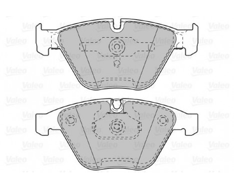 Brake Pad Set, disc brake 598898 Valeo