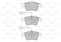 Brake Pad Set, disc brake 598940 Valeo