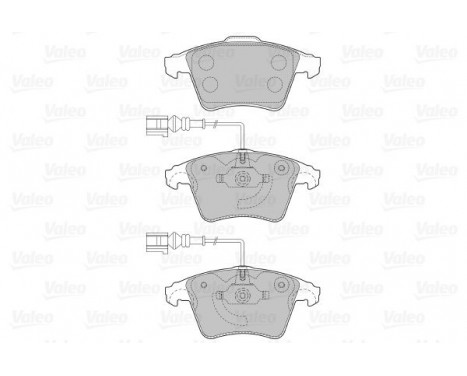 Brake Pad Set, disc brake 598940 Valeo