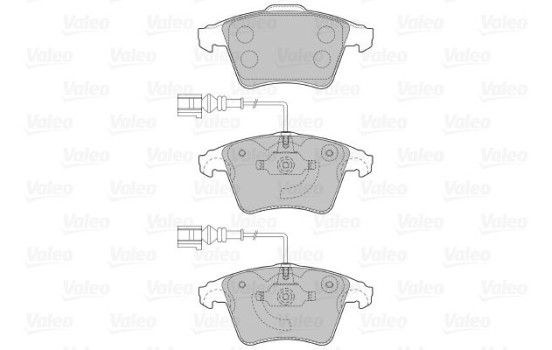 Brake Pad Set, disc brake 598940 Valeo
