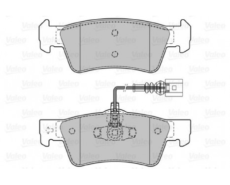 Brake Pad Set, disc brake 598967 Valeo