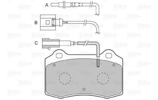 Brake Pad Set, disc brake 598988 Valeo
