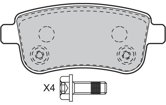 Brake Pad Set, disc brake 601000 Valeo, Image 2