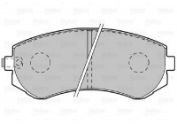 Brake Pad Set, disc brake 601002 Valeo