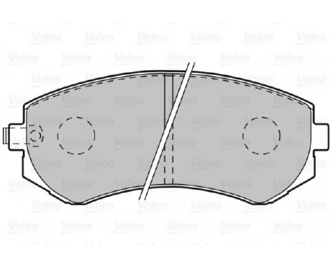 Brake Pad Set, disc brake 601002 Valeo