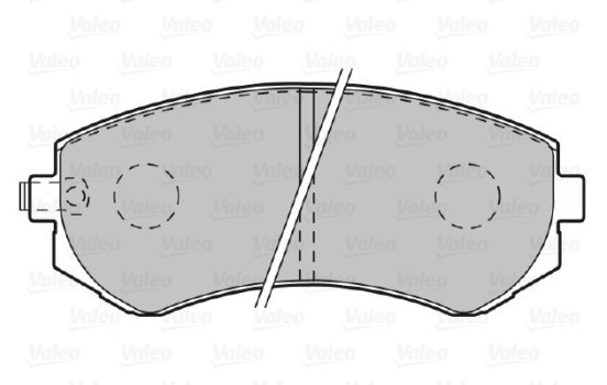 Brake Pad Set, disc brake 601002 Valeo
