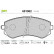 Brake Pad Set, disc brake 601002 Valeo, Thumbnail 2