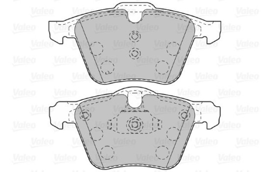 Brake Pad Set, disc brake 601007 Valeo, Image 2