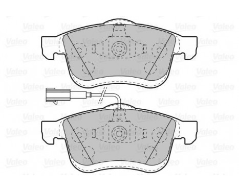 Brake Pad Set, disc brake 601014 Valeo, Image 2