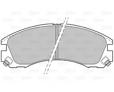 Brake Pad Set, disc brake 601020 Valeo, Image 2