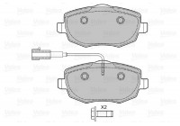 Brake Pad Set, disc brake 601031 Valeo