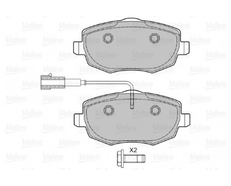 Brake Pad Set, disc brake 601031 Valeo