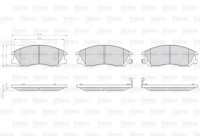 Brake Pad Set, disc brake 872059 Valeo