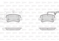 Brake Pad Set, disc brake 872112 Valeo