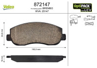 Brake Pad Set, disc brake 872147 Valeo