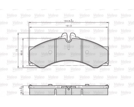 Brake Pad Set, disc brake 872153 Valeo