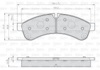 Brake Pad Set, disc brake 872231 Valeo