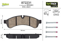 Brake Pad Set, disc brake 872231 Valeo