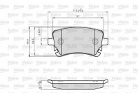 Brake Pad Set, disc brake 872326 Valeo