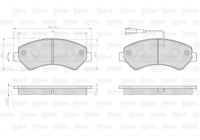 Brake Pad Set, disc brake 872466 Valeo