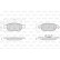 Brake Pad Set, disc brake 872538 Valeo