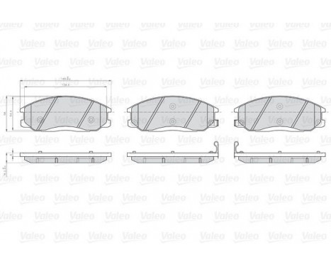 Brake Pad Set, disc brake 872569 Valeo