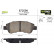 Brake Pad Set, disc brake 872599 Valeo, Thumbnail 2