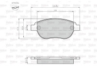 Brake Pad Set, disc brake 872600 Valeo