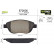 Brake Pad Set, disc brake 872600 Valeo, Thumbnail 2