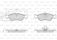 Brake Pad Set, disc brake 872661 Valeo