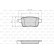 Brake Pad Set, disc brake 872692 Valeo
