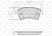 Brake Pad Set, disc brake 872693 Valeo