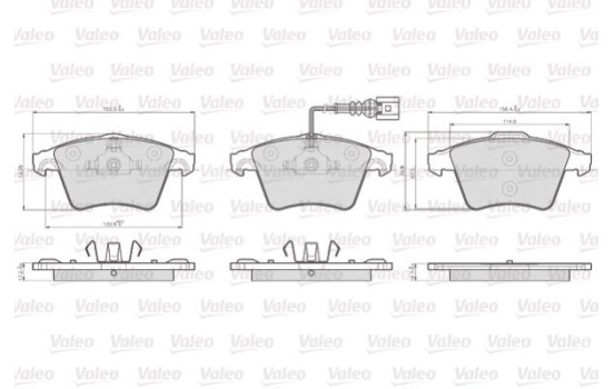 Brake Pad Set, disc brake 872746 Valeo