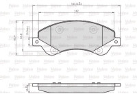 Brake Pad Set, disc brake 872818 Valeo