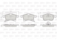 Brake Pad Set, disc brake 872832 Valeo