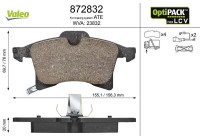 Brake Pad Set, disc brake 872832 Valeo